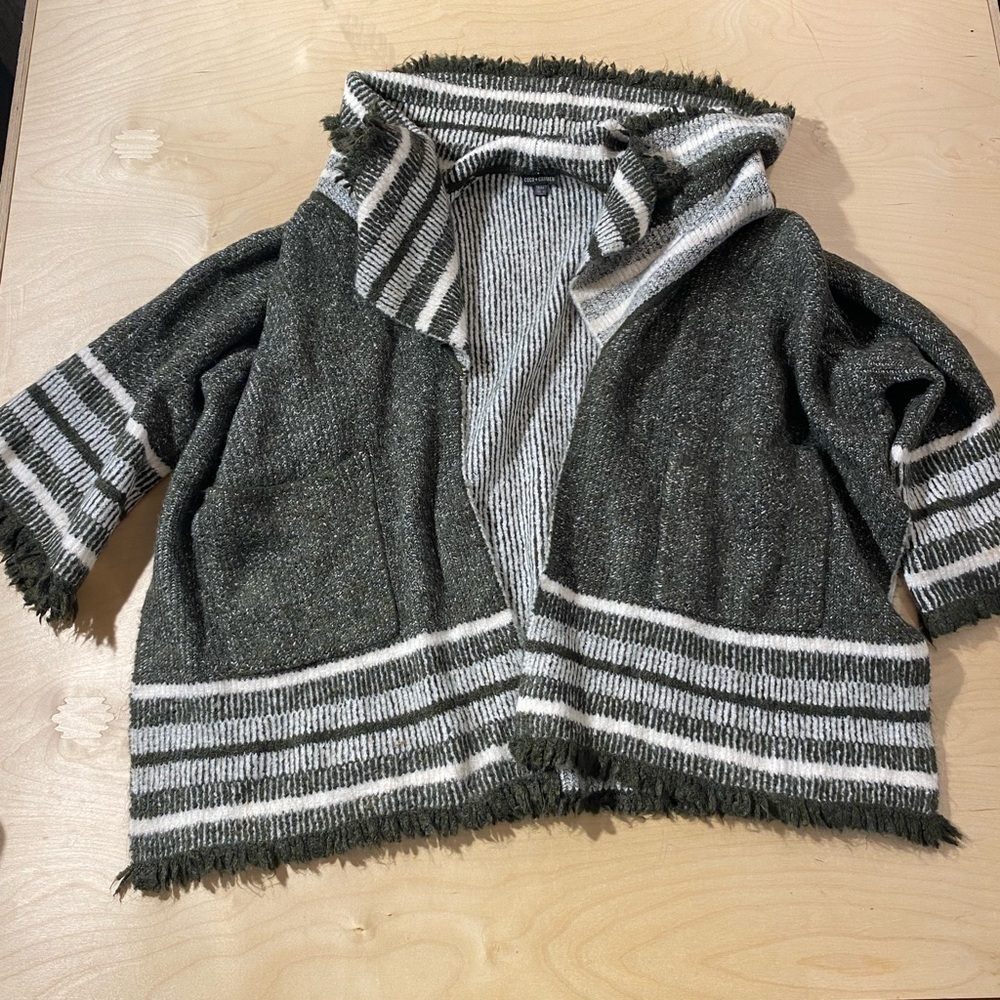 Coco + Carmen Striped Knit Open Front Cardigan S/M (NZ)